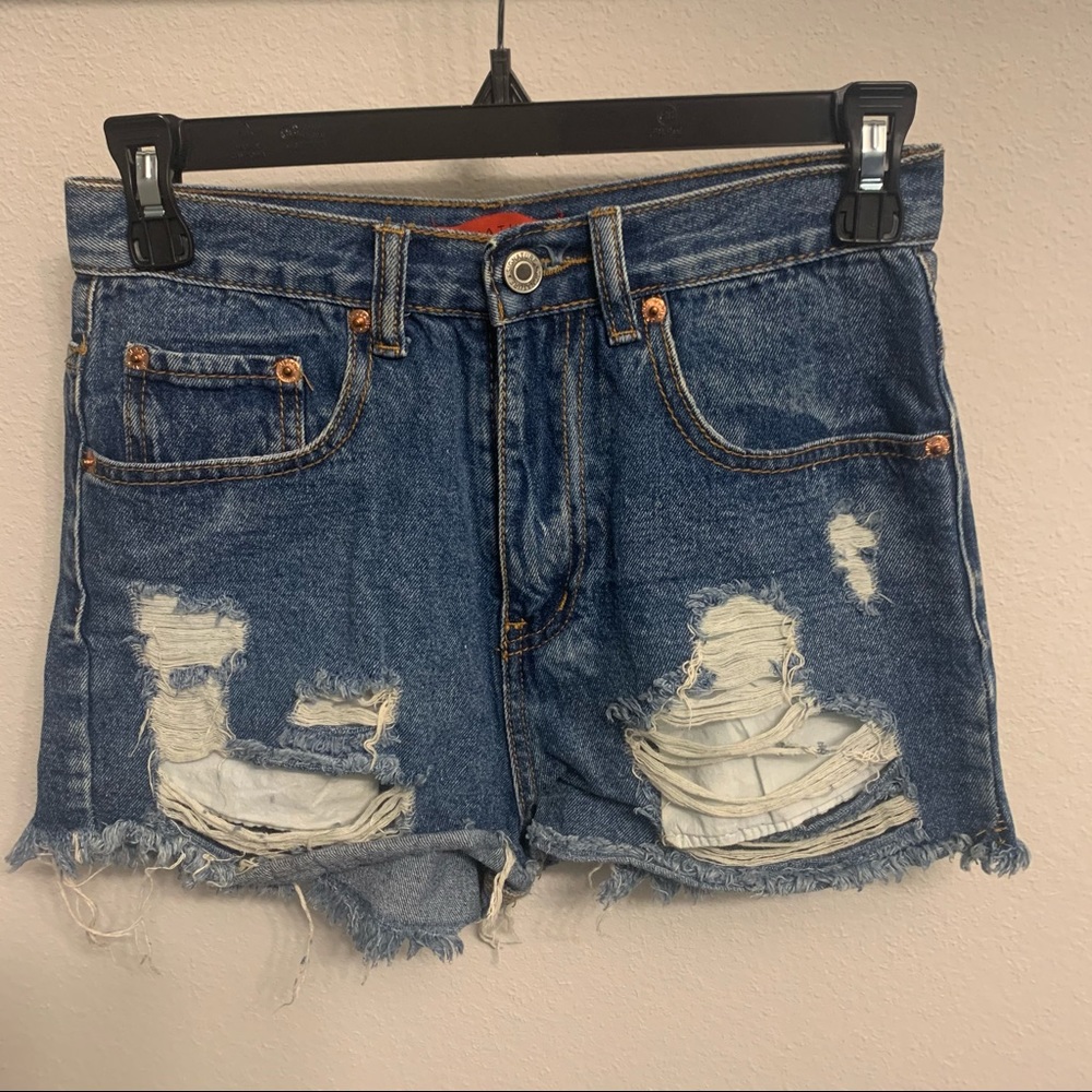 Denim shorts